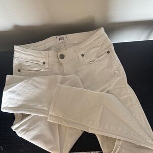 PAIGE Off-White Skinny Jeans